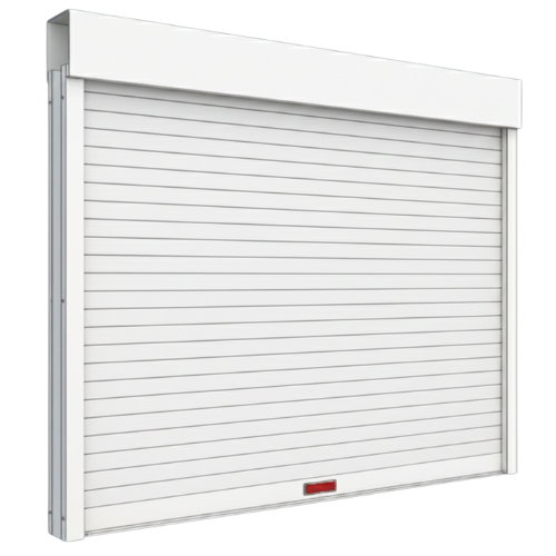 Rideau métallique lames pleines gris - Installation rideau métallique à Rennes - DRM