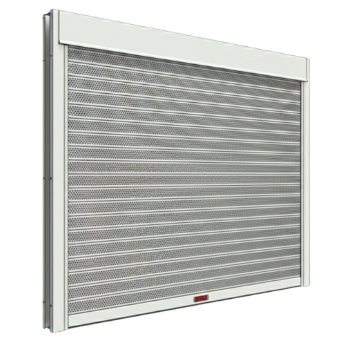 Rideau métallique lames micro-perforées - Installation rideau métallique à Rennes - DRM