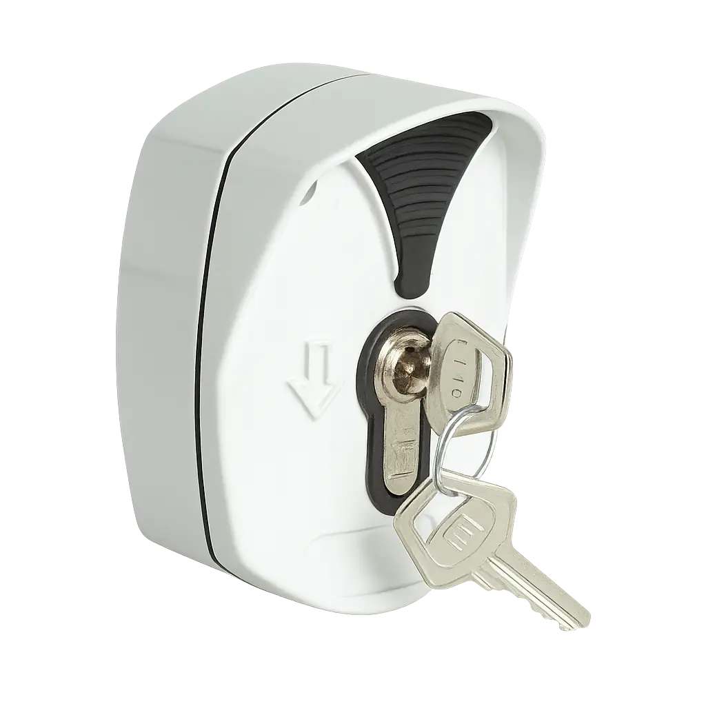 Boîtier à clé pour rideau métallique - Dépannage et installation à Rennes - DRM